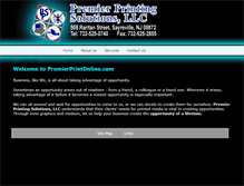 Tablet Screenshot of premierprintonline.com